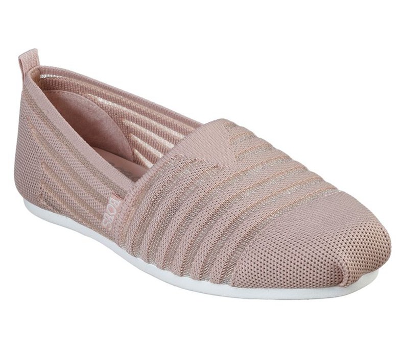 Skechers Bobs Plush - Golden Hour - Womens Flats Shoes Pink [AU-YJ1419]